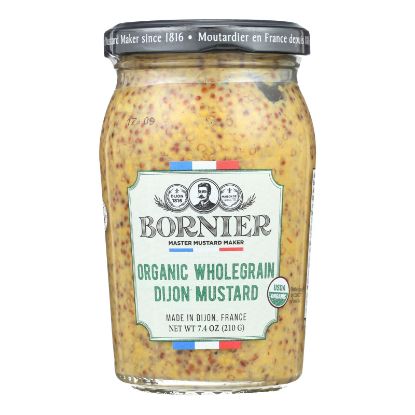 Bornier - Mustard - Organic Whole Grain - Case of 6 - 7.4 oz.