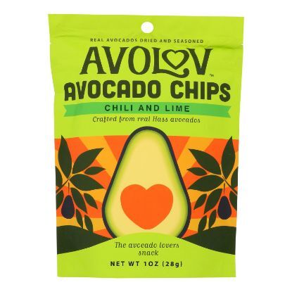 Avolov - Avocado Chips - Chili Lime - Case of 12 - 1.5 oz.