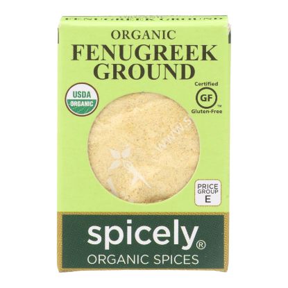 Spicely Organics - Organic Fenugreek - Ground - Case of 6 - 0.45 oz.