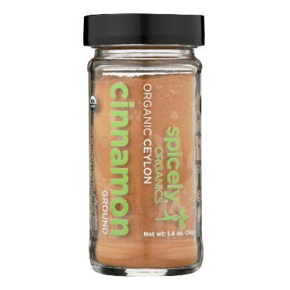 Spicely Organics - Organic Cinnamon Ceylon - Grnd - Case of 3 - 1.4 oz.