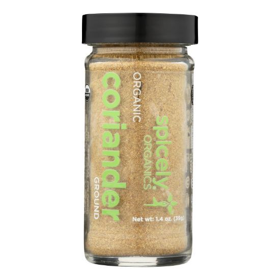 Spicely Organics - Organic Coriander - Ground - Case of 3 - 1.4 oz.