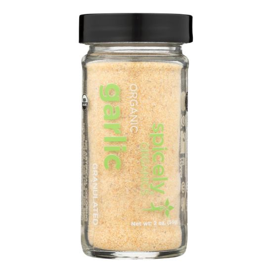 Spicely Organics - Organic Garlic - Granulates - Case of 3 - 2 oz.