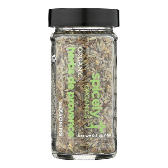 Spicely Organics - Organic Herbs De Provence - Case of 3 - 0.5 oz.