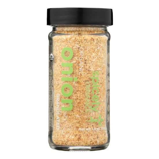 Spicely Organics - Organic Onion - Granulates - Case of 3 - 1.8 oz.