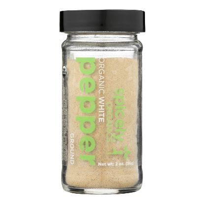 Spicely Organics - Organic Peppercorn - White Ground - Case of 3 - 2 oz.