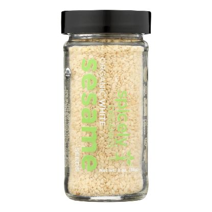 Spicely Organics - Organic Sesame - White - Case of 3 - 2 oz.