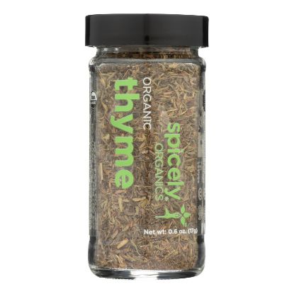 Spicely Organics - Organic Thyme - Case of 3 - 0.6 oz.