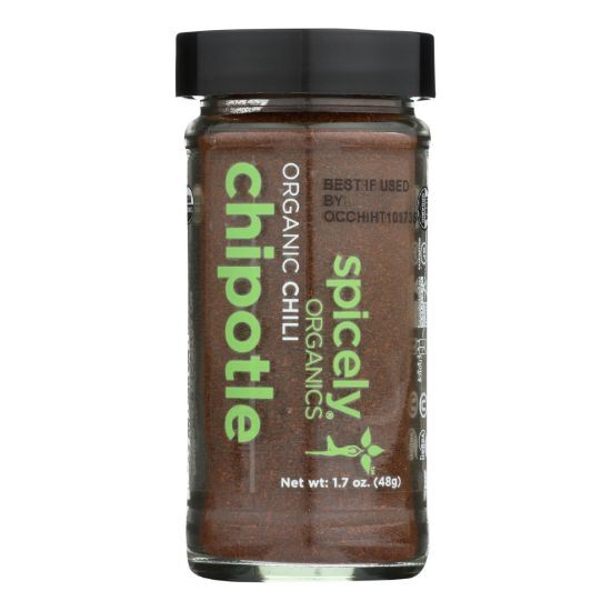 Spicely Organics - Organic Chili Chipotle - Ground - Case of 3 - 1.7 oz.