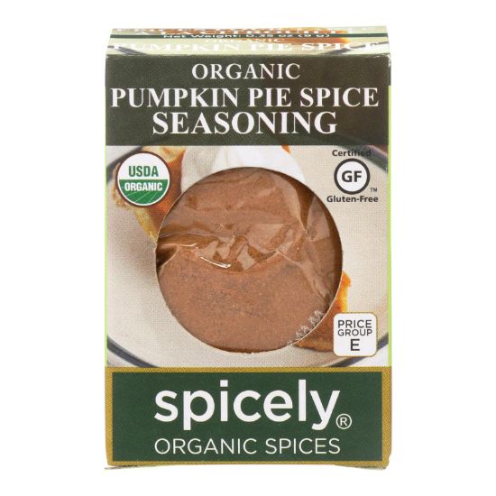 Spicely Organics - Organic Seasoning - Pumpkin Pie Spice - Case of 6 - 0.35 oz.