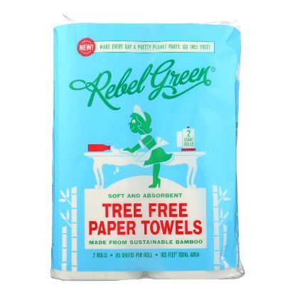 Rebel Green - Tree Free Paper Towels - Case of 20 - 2 Count