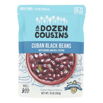 A Dozen Cousins - Ready to Eat Beans - Cuban Black - Case of 6 - 10 oz.