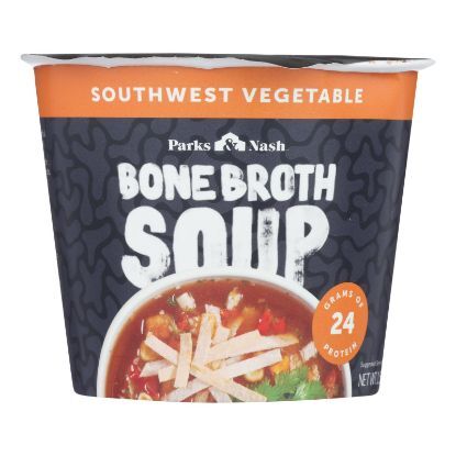Bone Broth Soup - Soup Cup - Southwest Vegetable - Case of 6 - 1.55 oz.