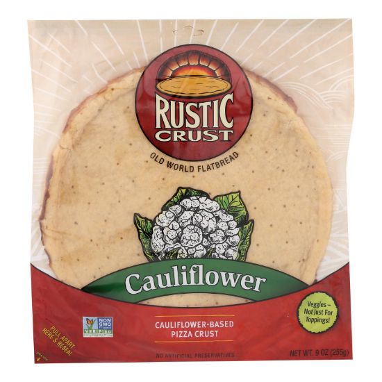 Rustic Crust - Pizza Crust Cauliflower - Case of 8 - 9 oz.