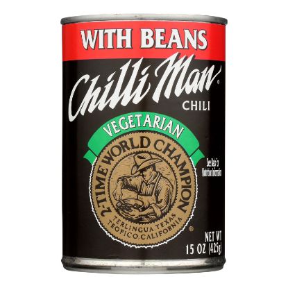 Chilli Man Vegetarian Chili With Beans - Case of 12 - 15 OZ