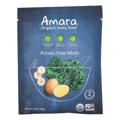 Amara - Baby Food Potato Kale - Case of 7 - .5 OZ