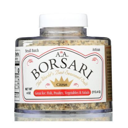 A.A. Borsari The World's Best Seasoned Salt - Case of 6 - 4 OZ