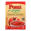 Pomi Organic Strained Tomatoes  - Case of 12 - 26.46 OZ