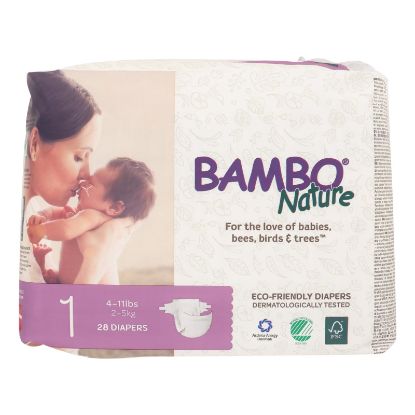 Bambo Nature Eco-Friendly Diapers  - Case of 6 - 28 CT