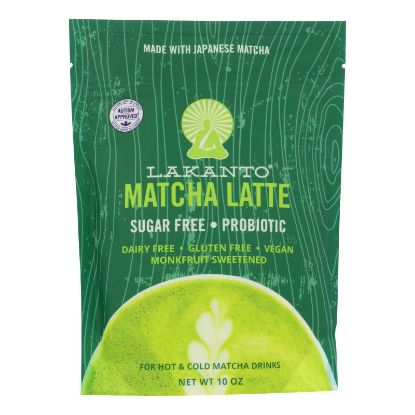 Lakanto Monkfruit Sweetened Matcha Latte  - Case of 8 - 10 OZ