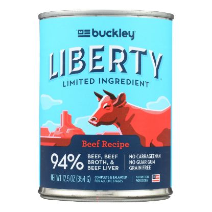 Buckley - Liberty Wet Food Beef - Case of 12 - 12.5 OZ