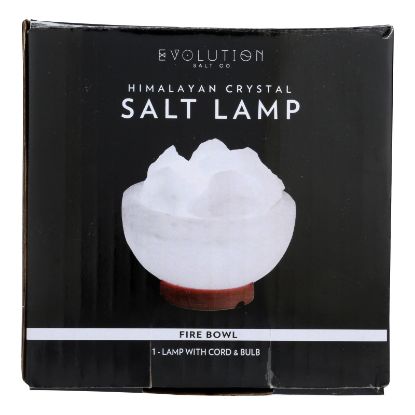 Evolution Salt - Salt Lamp Fire Bowl White - 7 LB