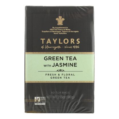 Taylors Of Harrogate - Tea Green W/jasmine - Case of 6 - 50 BAG