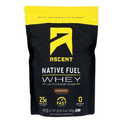 Ascent Native Fuel Chocolate Whey Protein Powder Blend Chocolate - 1 Each - 2 LB