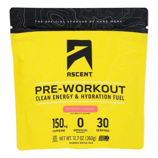 Ascent Native Fuel - Preworkout Raspberry Lemonade - 1 Each - 12.7 OZ