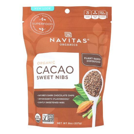 Navitas Naturals - Cacao Nibs Organic Sweetened - 8 OZ