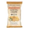 The Daily Crave - Lentil Chip Aged Wht Chd - Case of 8 - 4.25 OZ