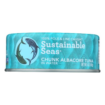 Sustainable Seas - Tuna Albcore Chnk In H2o - Case of 12 - 5 OZ