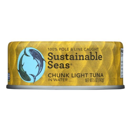 Sustainable Seas - Tuna Chunk Light In H2o - Case of 12 - 5 OZ