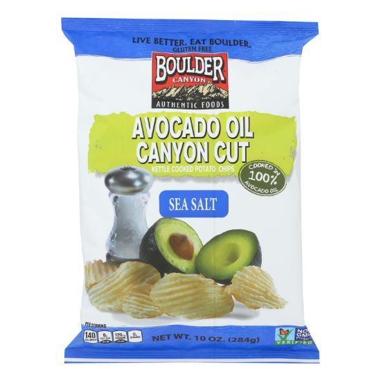 Boulder Canyon Natural Foods - Chips Ktl Cnct Avo S Salt - Case of 12 - 10.00 OZ