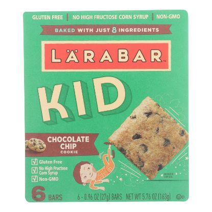 Larabar - Bar Kids Chocolate Chip Cookie - Case of 8 - 6/.96 OZ