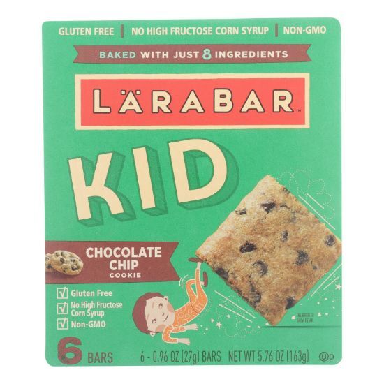 Larabar - Bar Kids Chocolate Chip Cookie - Case of 8 - 6/.96 OZ