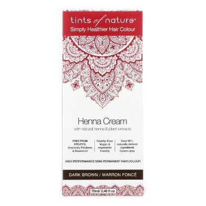 Tints Of Nature - Henna Cream Dark Brown - 2.46 FZ