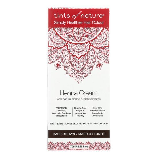 Tints Of Nature - Henna Cream Dark Brown - 2.46 FZ