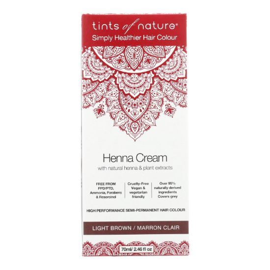 Tints Of Nature - Henna Cream Light Brown - 2.46 FZ