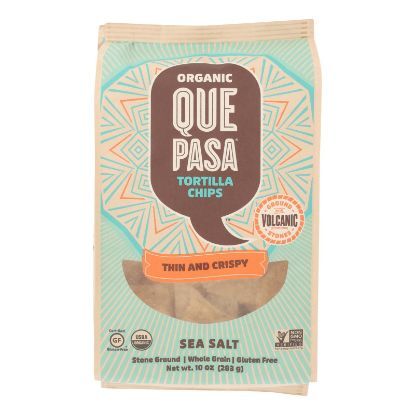 Que Pasa - Tort Chip Thin Sea Salt - Case of 12 - 10 OZ
