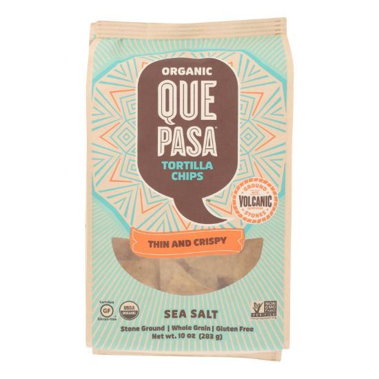 Que Pasa - Tort Chip Thin Sea Salt - Case of 12 - 10 OZ