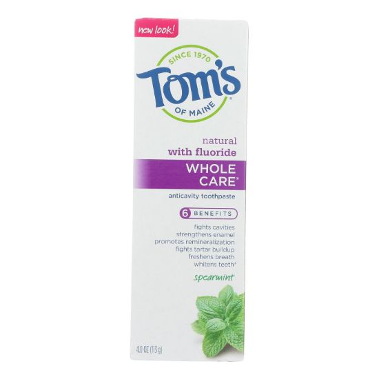 Tom's Of Maine - Tp Whole Care Sprmnt Fluor - Case of 6 - 4 OZ