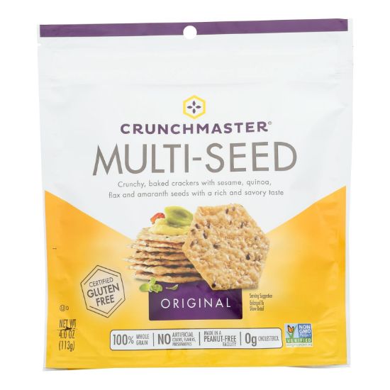 Crunchmaster - Multiseed Crckr Original - Case of 12 - 4 OZ