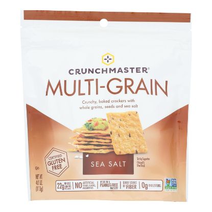 Crunchmaster - Multigrn Cracker Sea Salt - Case of 12 - 4 OZ