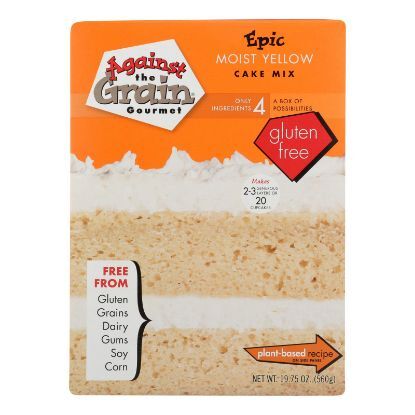 Against The Grain Gourmet Epic Moist Yellow Cake Mix - Case of 6 - 19.75 OZ