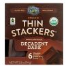 Lundberg Family Farms - Stackers Dark Chocolate - Case of 6 - 3.3 OZ