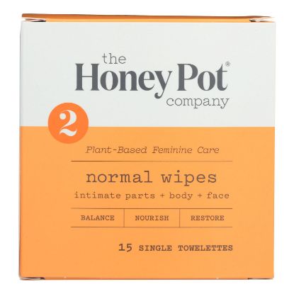 The Honey Pot - Wipes Intimate Nrml Indv - 15 CT