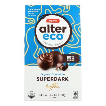 Alter Eco - Truffle Spr Dark Chocolate - Case of 8 - 4.2 OZ