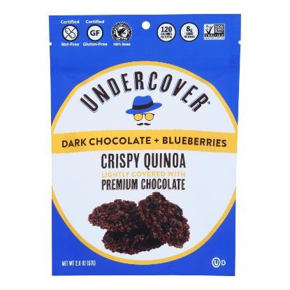 Undercover Quinoa - Crispy Quinoa Dk Ch Blbry - Case of 12 - 2 OZ