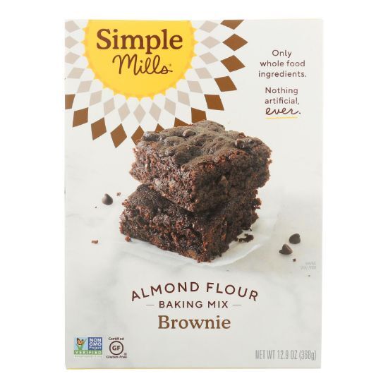 Simple Mills - Brownie Mix Almond Flour - Case of 6 - 12.9 OZ