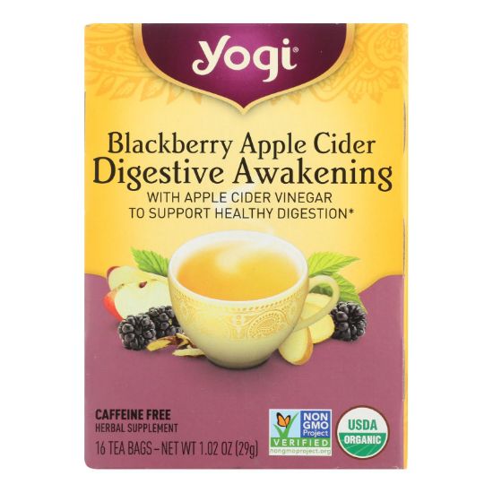 Yogi - Tea Blkbry Apple Digest - Case of 6 - 16 BAG